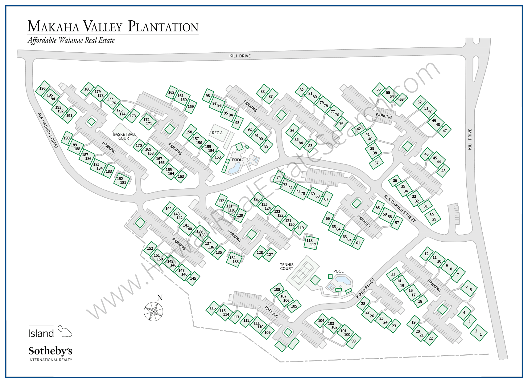 Makaha Valley Plantation Map